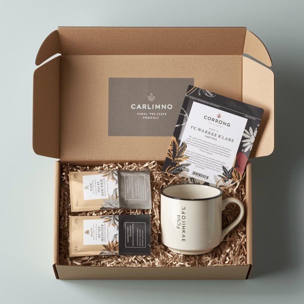Tea/coffee tasting kit (samples + mug)
